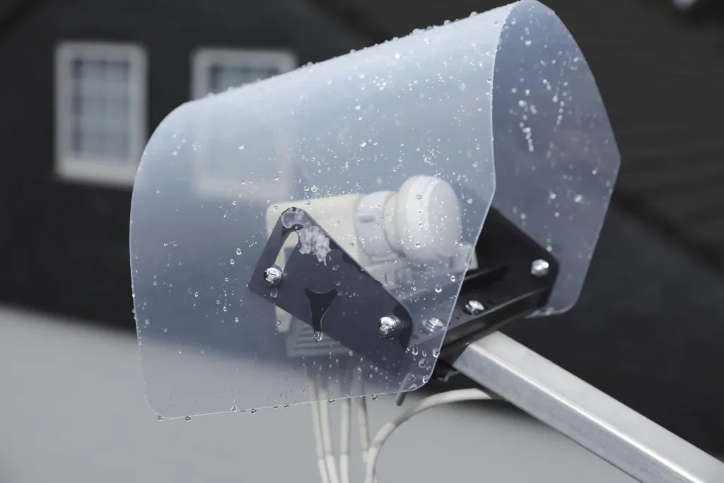 Regen- en UV-bescherming voor LNB's van SAT-installaties