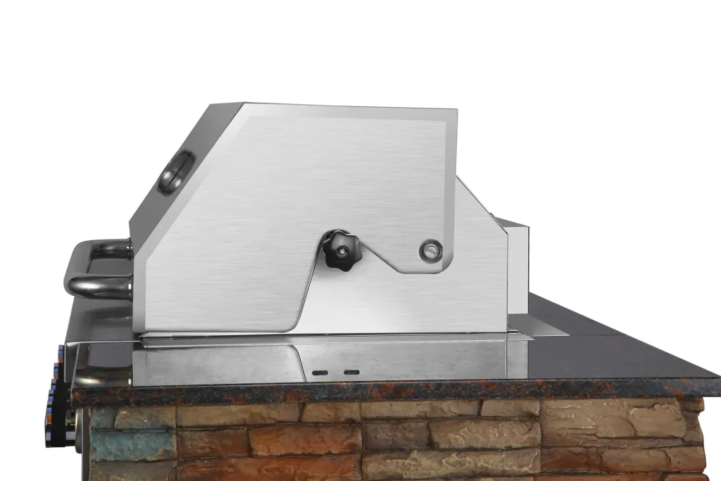 Buitenkeuken met ingebouwde grill