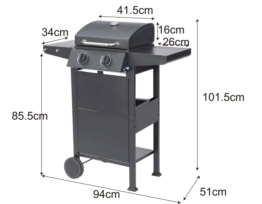 Gasgrill "San Jose" 2 branders