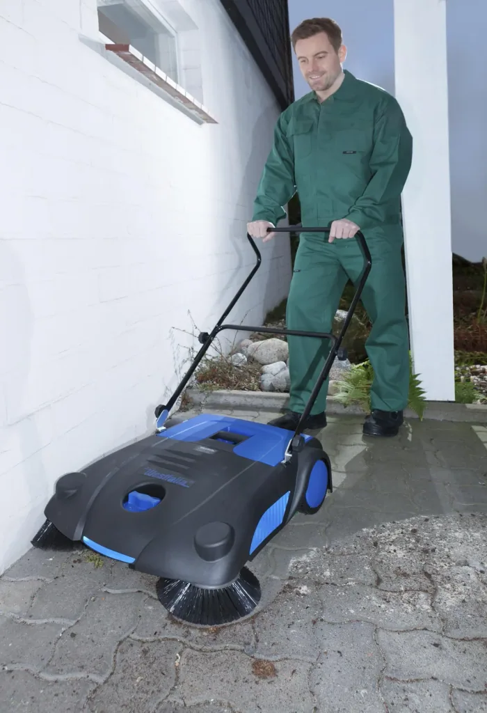 Veegmachine, 70 cm werkbreedte, 14 liter vuilcontainer