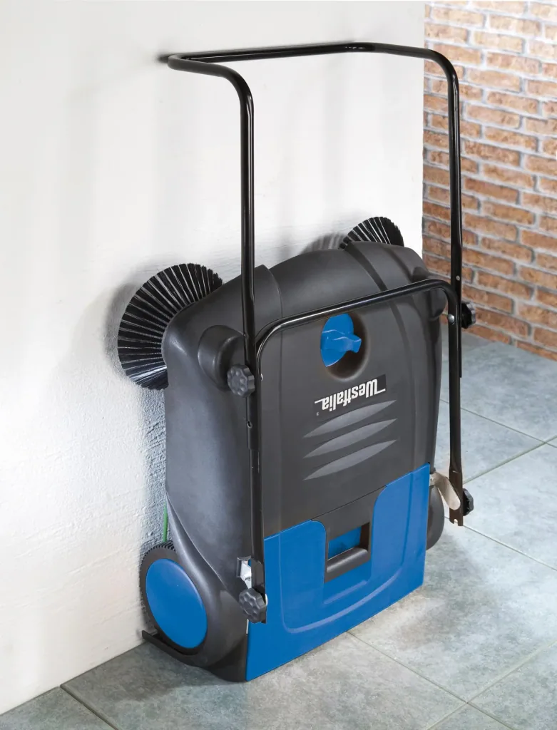 Veegmachine, 70 cm werkbreedte, 14 liter vuilcontainer