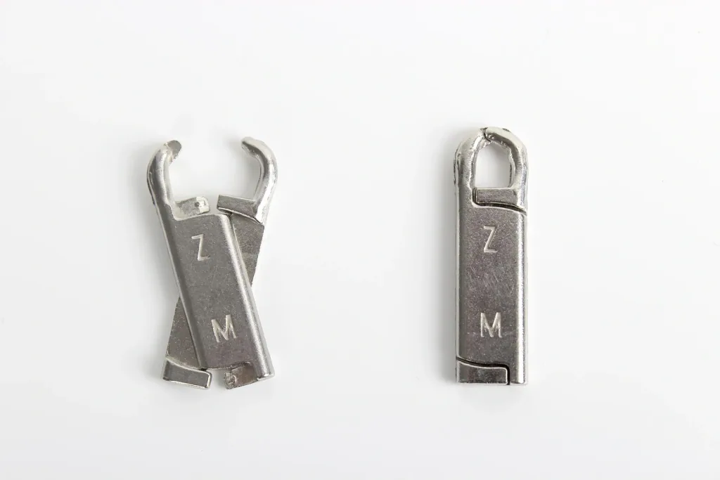 Rits reparatiehaken, zilverkleurig, set van 6