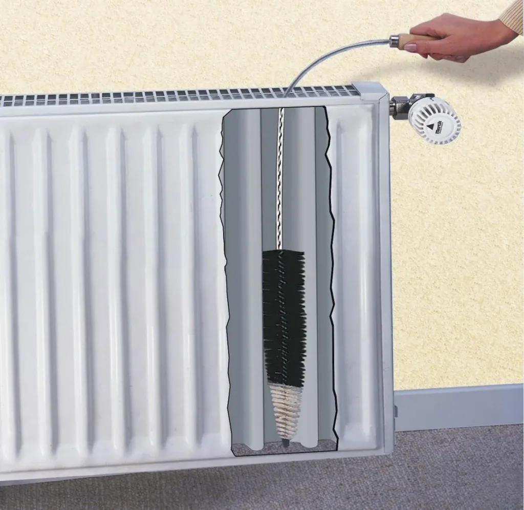 Borstel voor vlakke radiator SUPERFLEX
