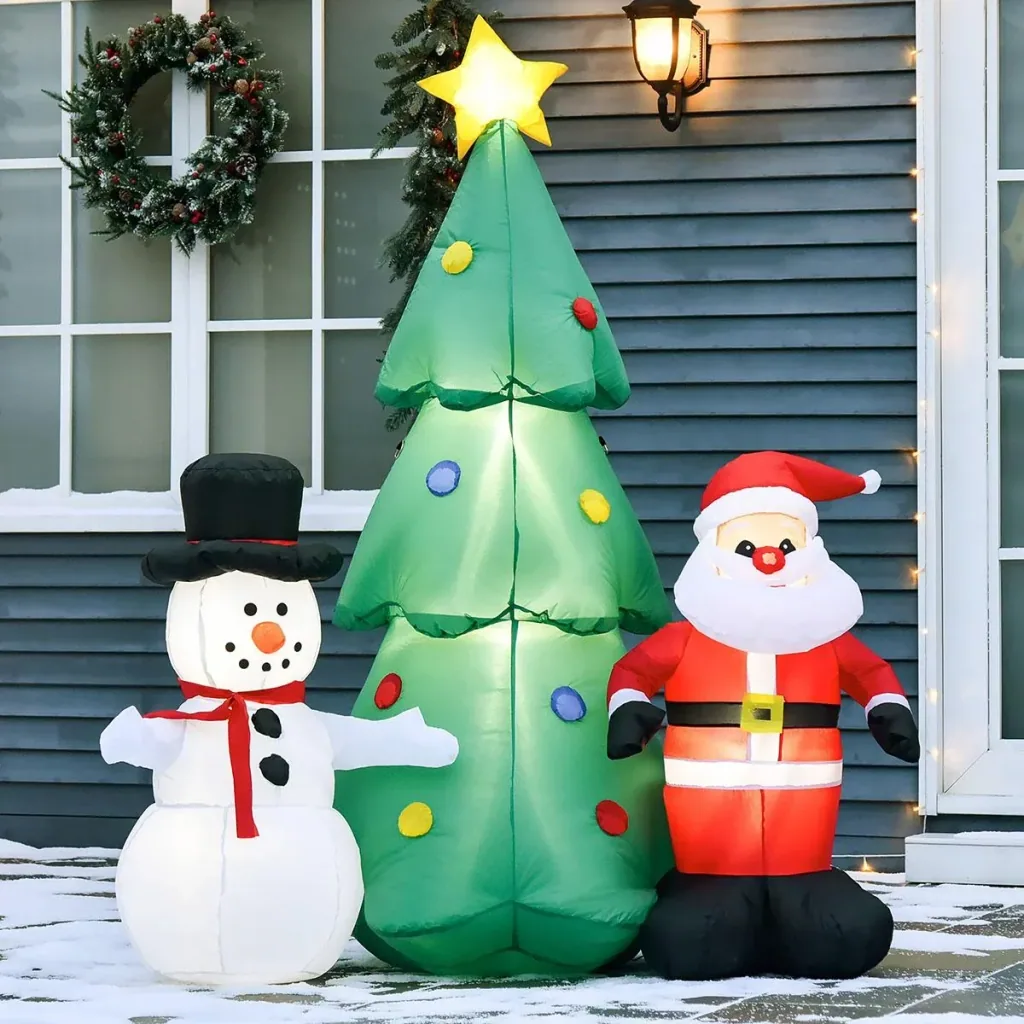 Inflatable Christmas tree 105 cm x 145 cm x 185 cm | Aosom.de