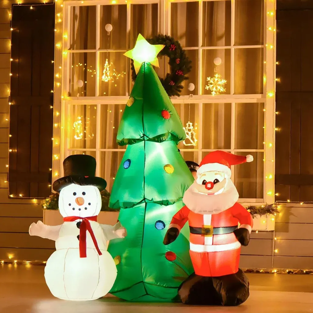 Inflatable Christmas tree 105 cm x 145 cm x 185 cm | Aosom.de