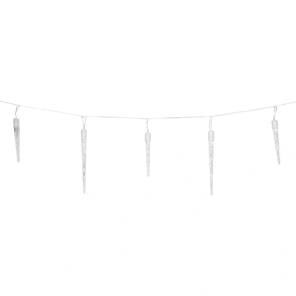 LED lighting icicles with timer suitable for indoor and outdoor use