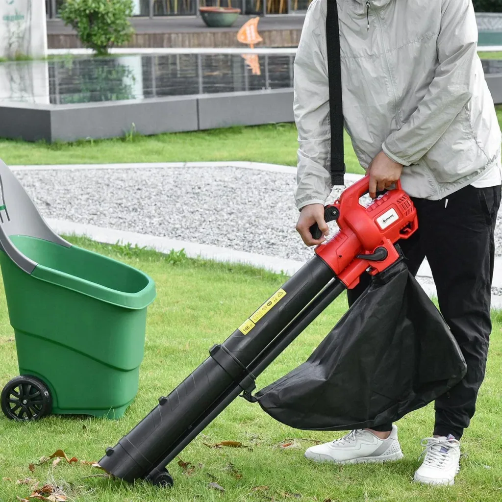 3-in-1 electric leaf vacuum leaf blower 3000 W electric vacuum blower electric leaf blower garden leaf blower with 45-liter fan