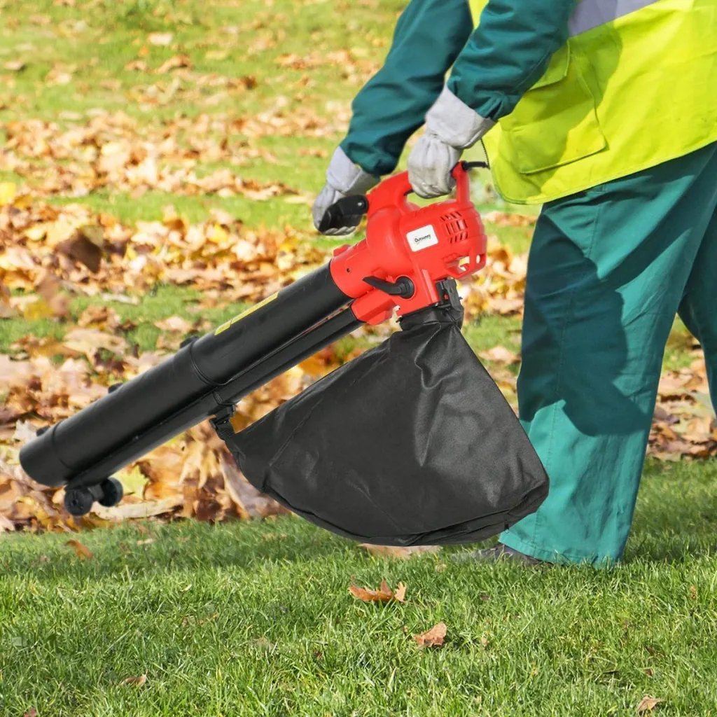 3-in-1 electric leaf vacuum leaf blower 3000 W electric vacuum blower electric leaf blower garden leaf blower with 45-liter fan