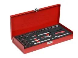 Socket wrench set 1/4 SW4-13 mm 33-piece