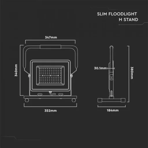 VT-109 LED work light / construction lamp - 100W - 8000Lm - 6400K