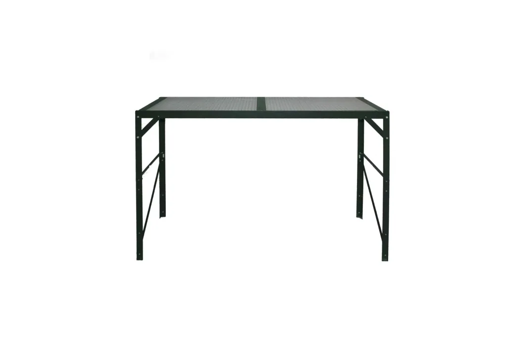 Aluminum table, color 1 shelf, color HKP, color emerald