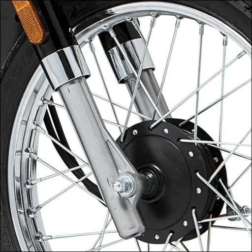 Elektrische scooter / retro-bromfiets "Turin" 45 km/h zwart/wit
