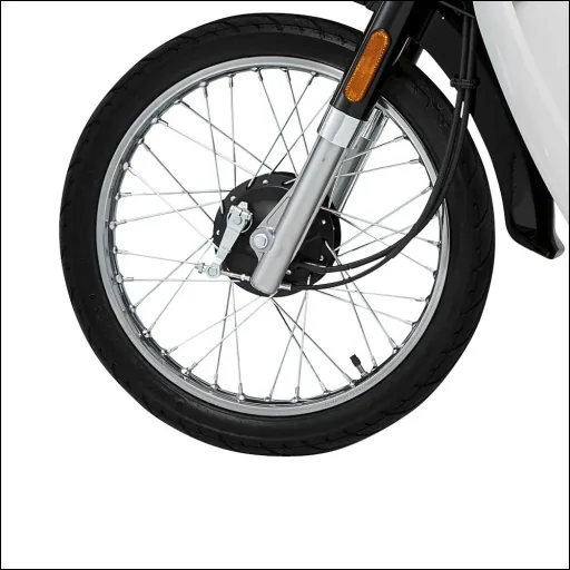 Elektrische scooter / retro-bromfiets "Turin" 45 km/h zwart/wit