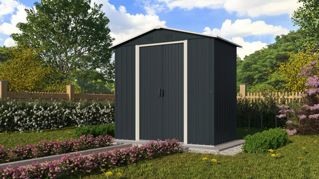 Tool shed Düsseldorf II 64, slate/cream