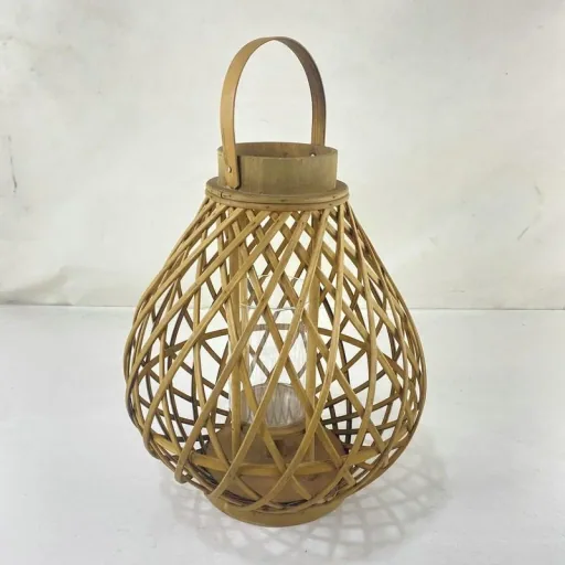 Lantern made of bamboo (round)