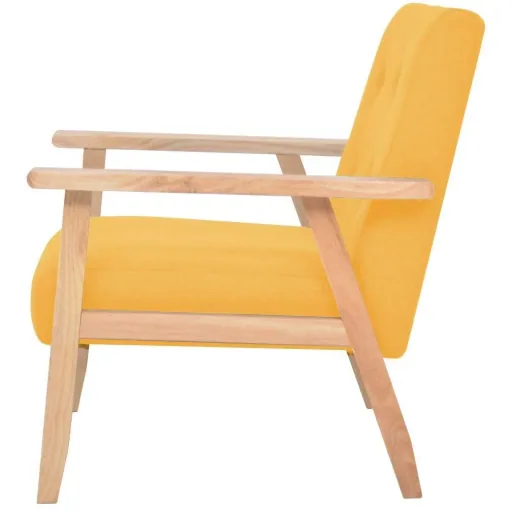 Armchair fabric yellow