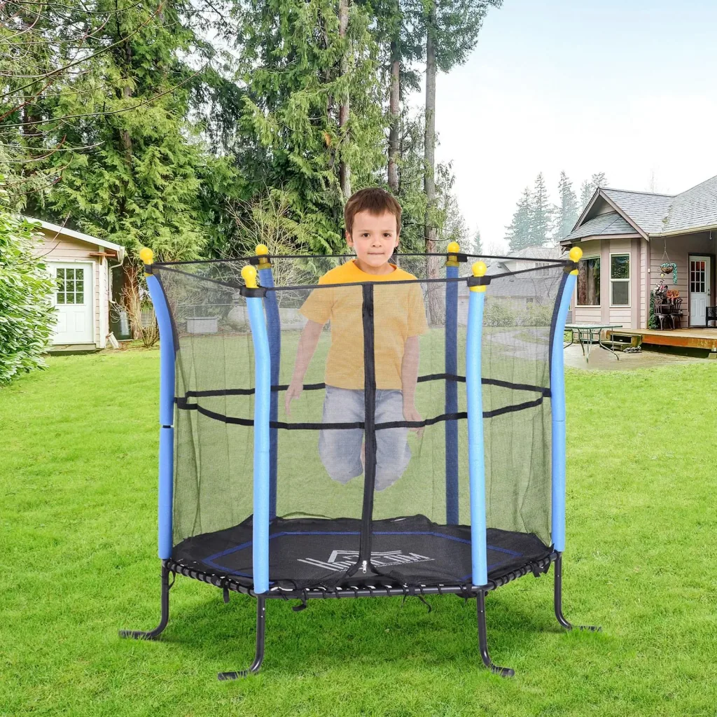 Trampoline children's garden trampoline with safety net edge cover Ø155cm up to 60kg