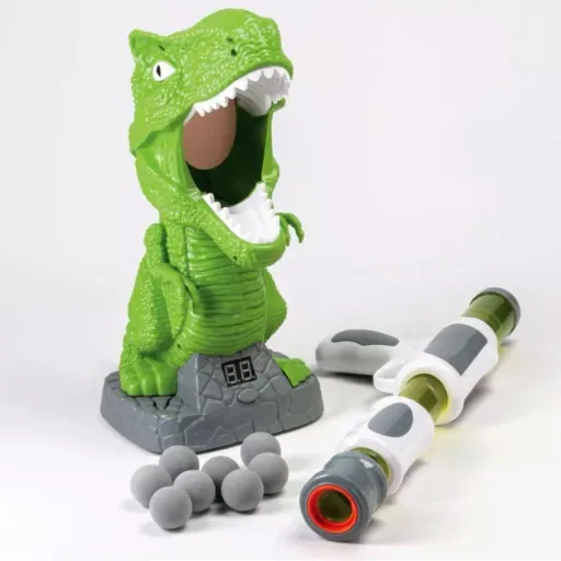 Discovery Kids T-Rex Shooting Game - Feed the T-Rex - Green / White