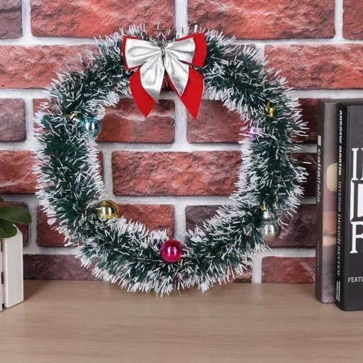 Christmas wreath - LED - Silver Ø32cm