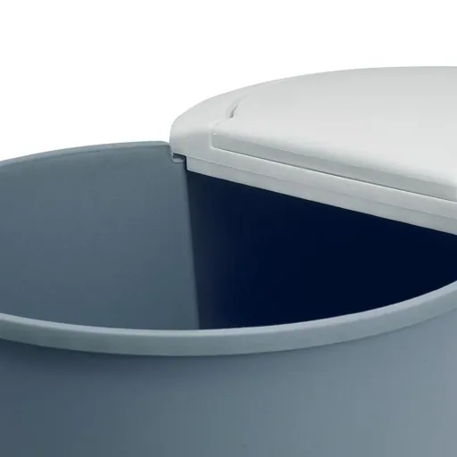 Dual waste bin for separating plastic waste blue 2x25L