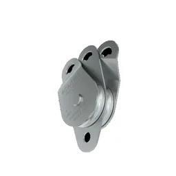 Stainless steel pulley, double, Ø 76 mm