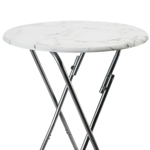 Folding table with marble look