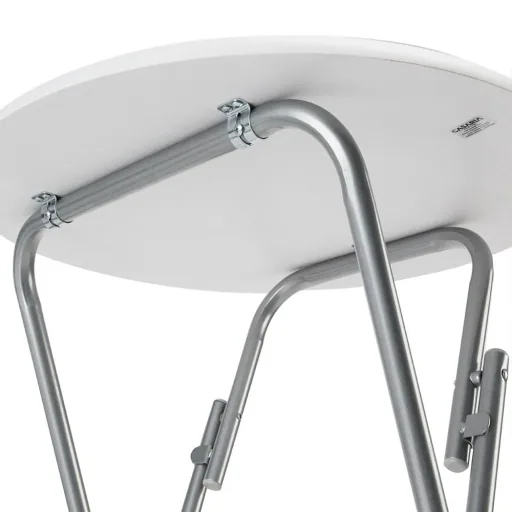 Folding table with marble look