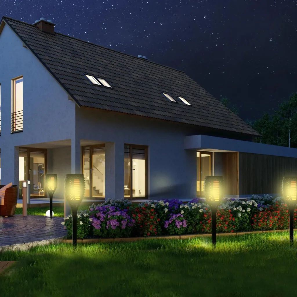 Solar light in a set of 4