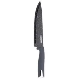 Kitchen knife set - with standard - 8-piece - gray