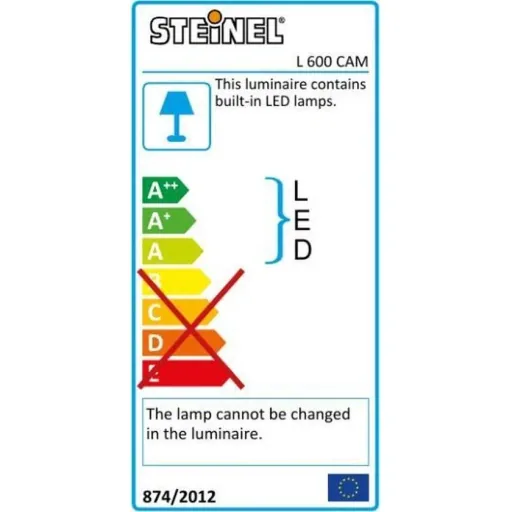 L600 CAM Outdoor Wall Light - Camera and Intercom - Sensor