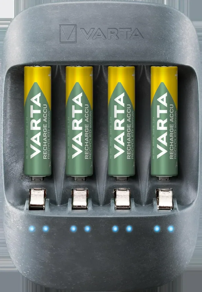 Eco Charger with USB charging output for 1 - 4 AA or AAA batteries