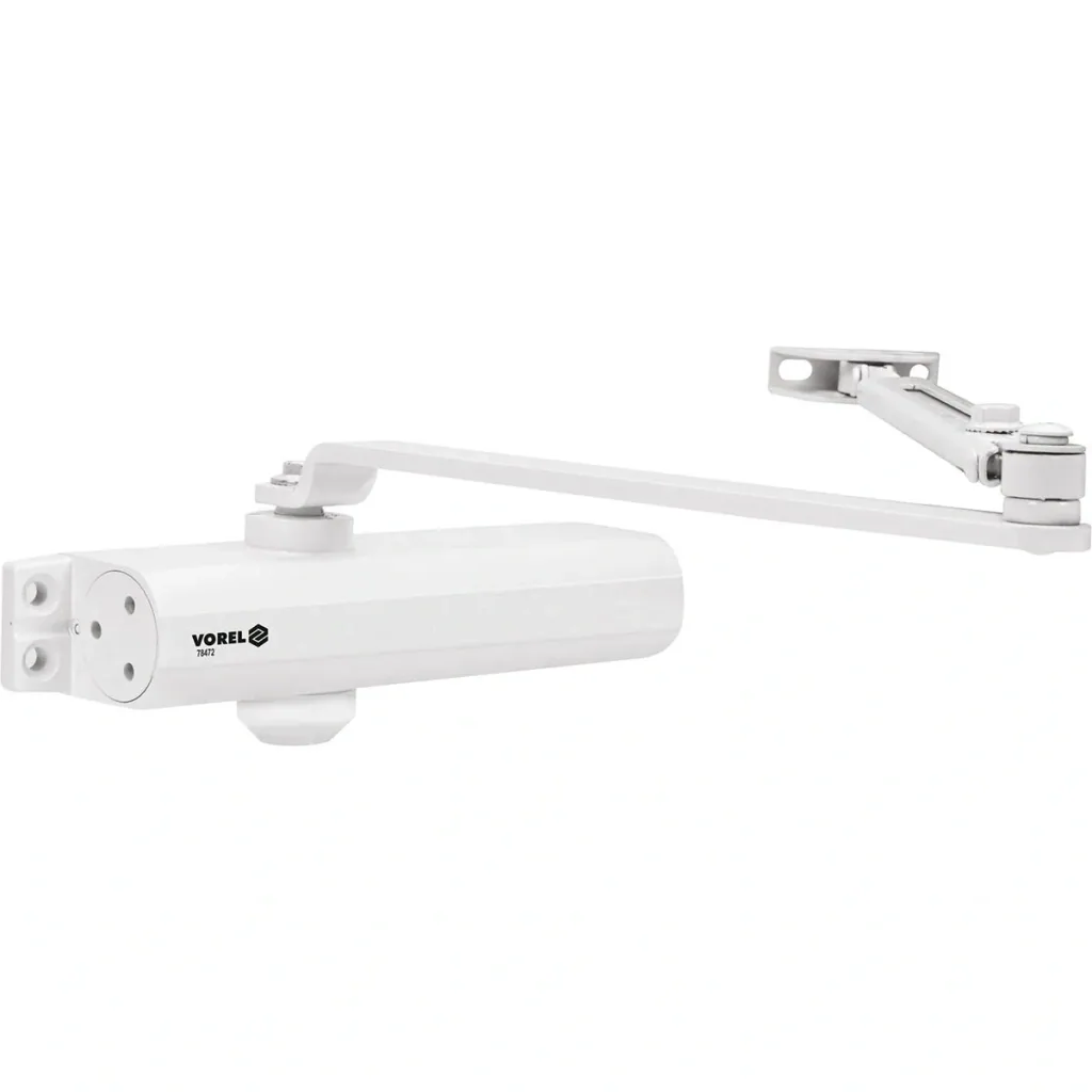 Silent Door Closer - Interior door closer - up to 85 kg - White