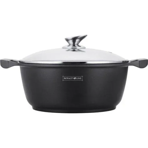 3-piece frying pan set + marble soup pot - 26 cm