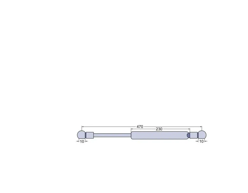Gas spring Case IH/IHC - rear window 1971235C2