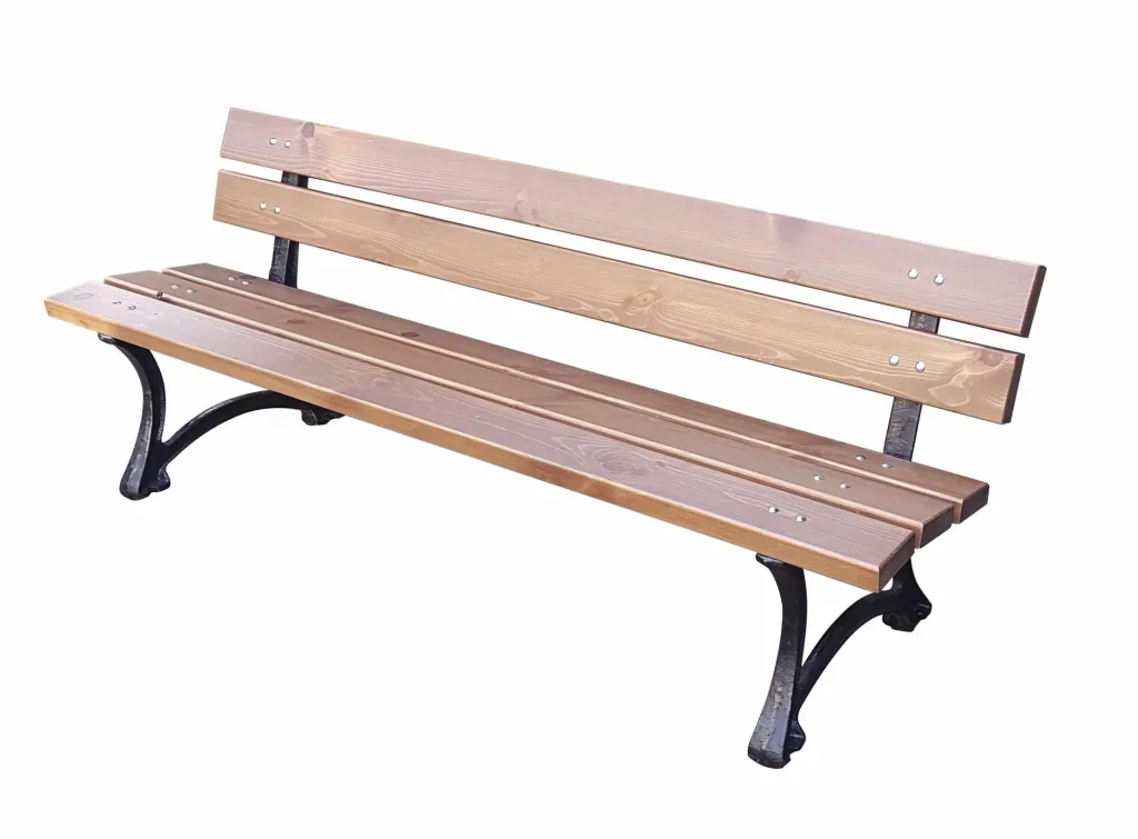 Salzburg park bench, painted brown