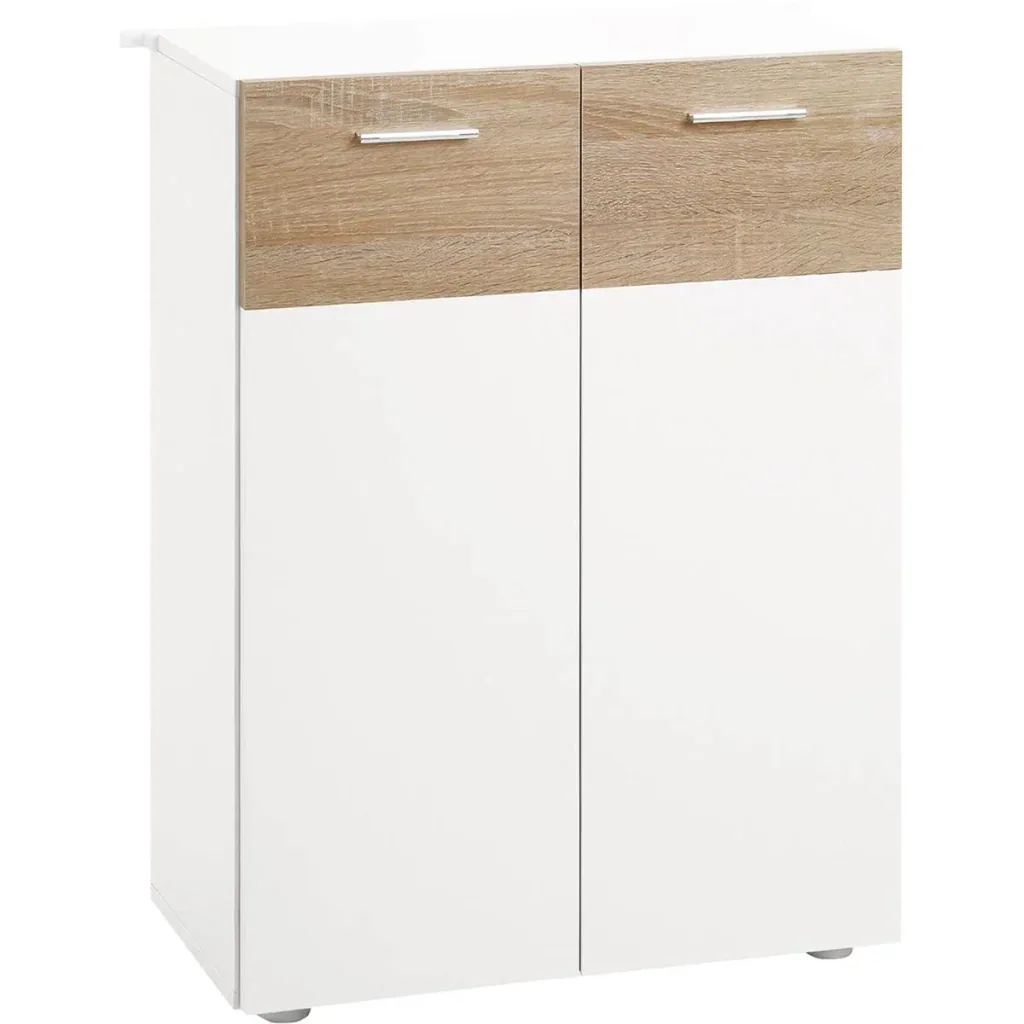 Bathroom cabinet mirror cabinet makeup mirror waterproof white lacquer MDF board wood simple design