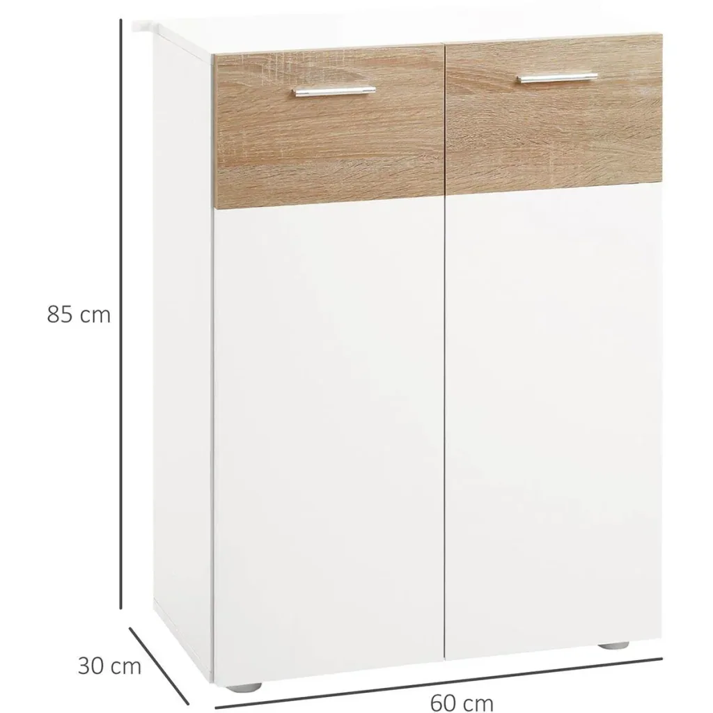 Bathroom cabinet mirror cabinet makeup mirror waterproof white lacquer MDF board wood simple design