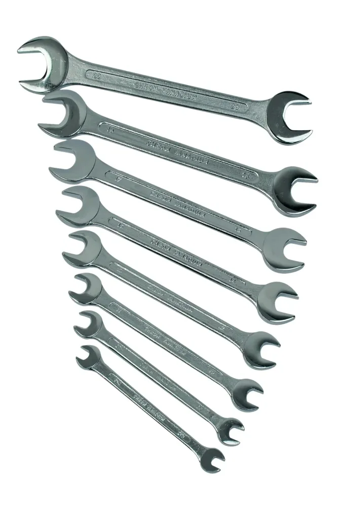 8-piece open-end wrench set