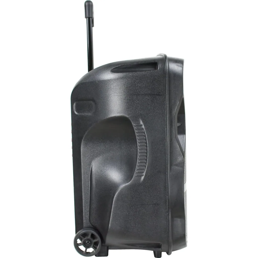 VT-6312 Portable, battery-powered speaker with Bluetooth, wired microphone and LED light effect - RGB - 35