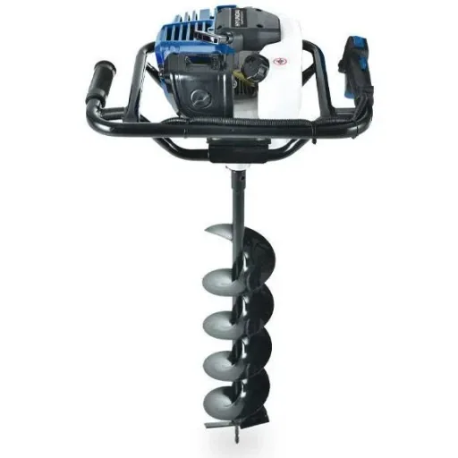 Professional drill 52cc - petrol engine - including 3 drill bits - 100/150/200mm.