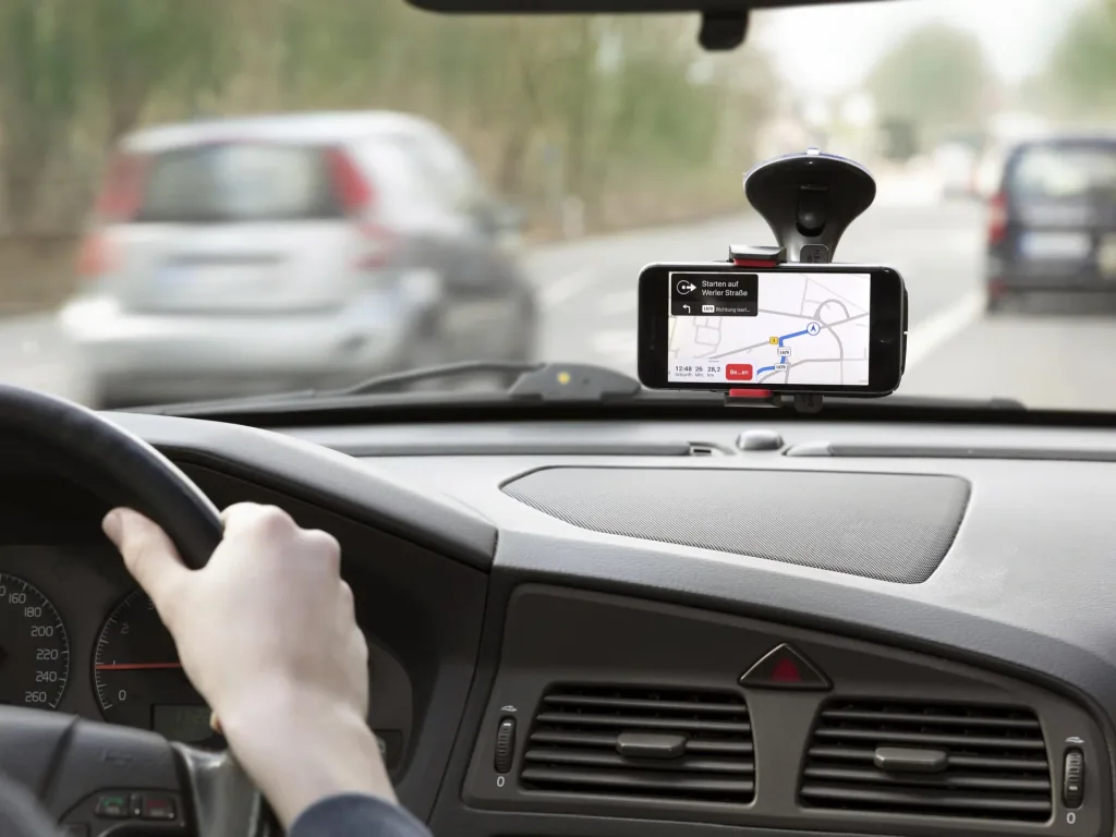 Smartphone and mobile phone holder with suction cup