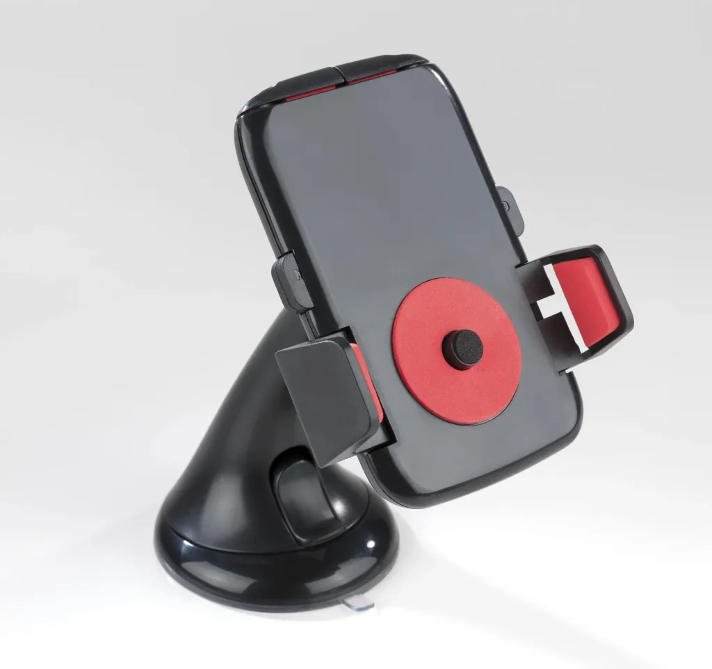 Smartphone and mobile phone holder with suction cup