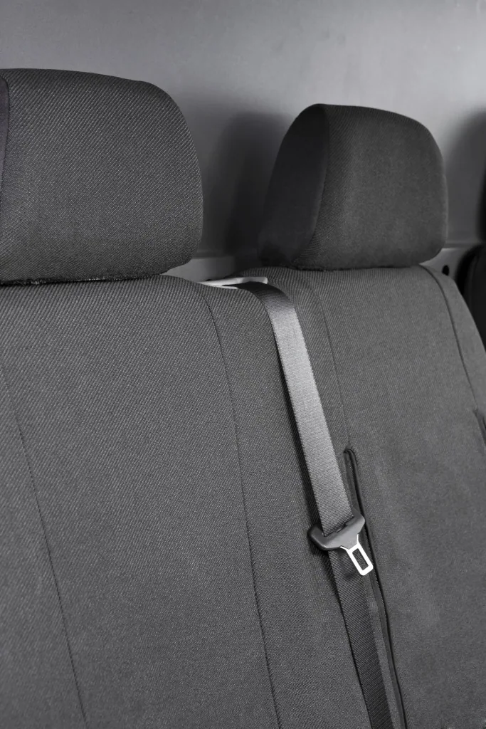Fitted seat covers Ford Transit for single seat and double bench in front made of fabric from model year 08/2000 to 04/2014