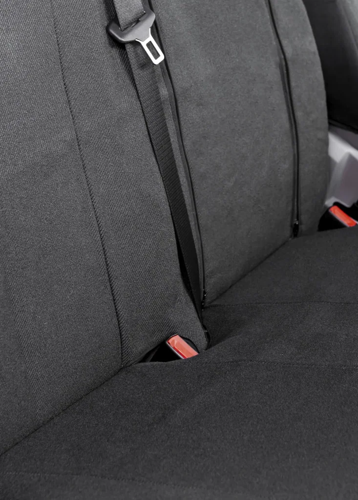 Fitted seat covers Ford Transit for single seat and double bench in front made of fabric from model year 08/2000 to 04/2014