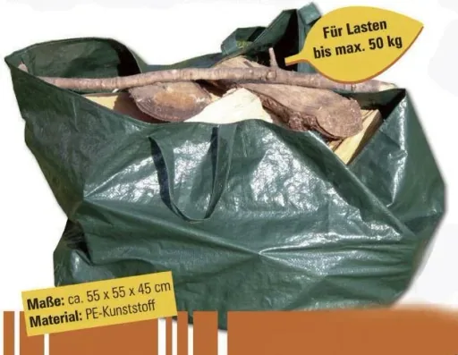 Lawn rake with leaf grabber - telescopic - with 25 tines including 140 L garden bag
