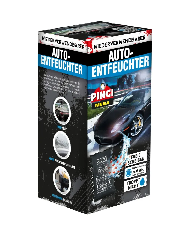 Mega Car Dehumidifier, 1 KG including rubber care stick