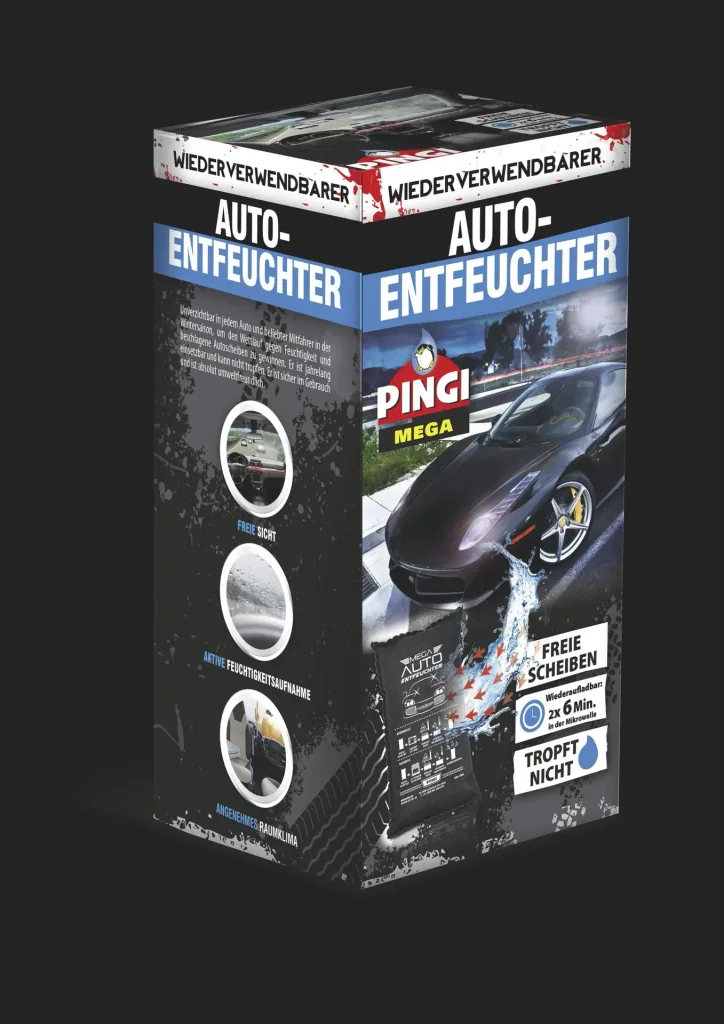 Mega Car Dehumidifier, 1 KG including rubber care stick