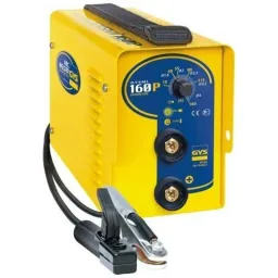 Welding inverter/welding machine with welding helmet and electrodes - GYSMI 160P - 10-160A