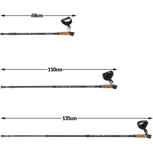 Sportana Nordic Walking Poles - grey