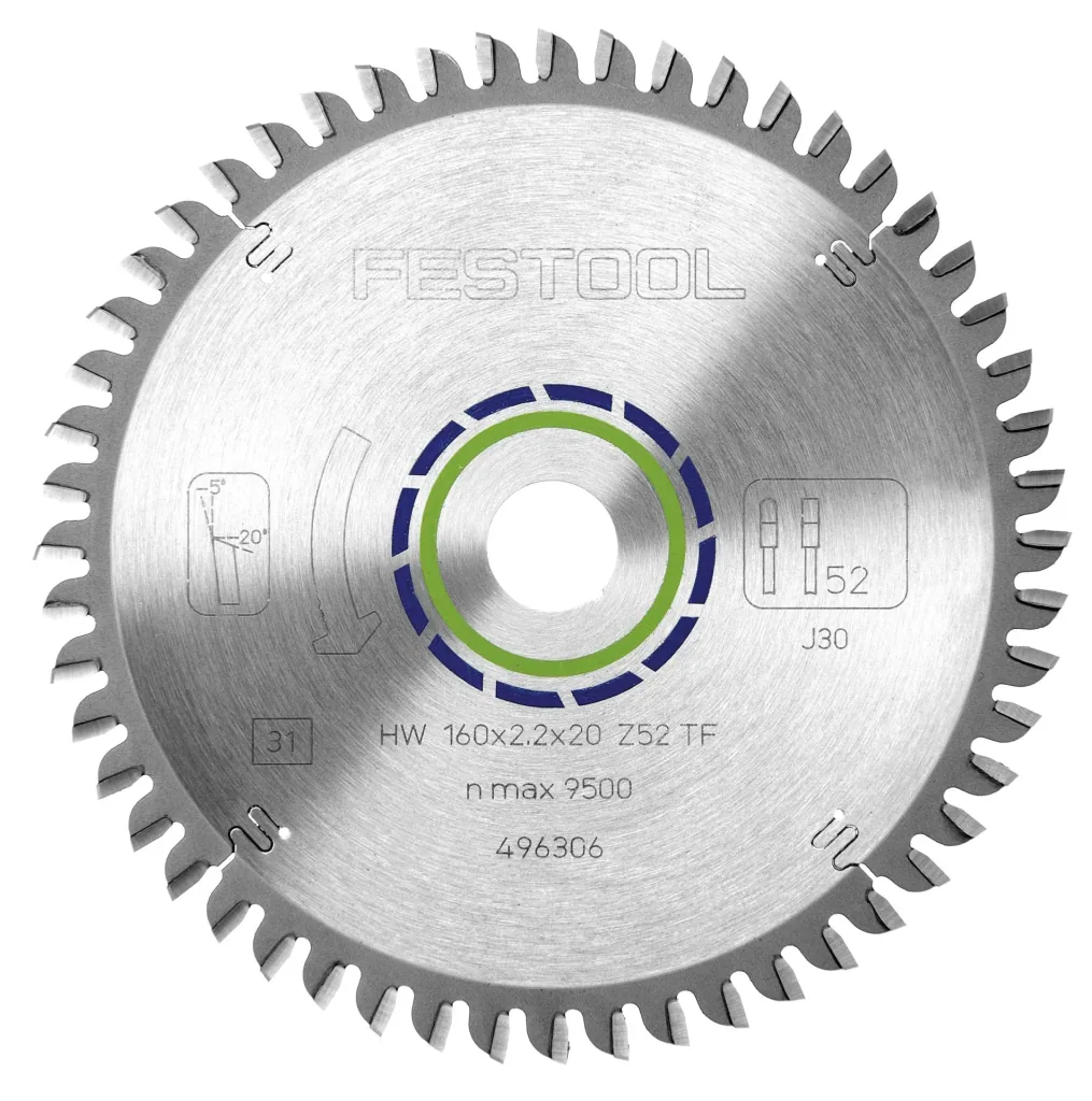 Special saw blade HW 160 x 2.2 x 20 TF52